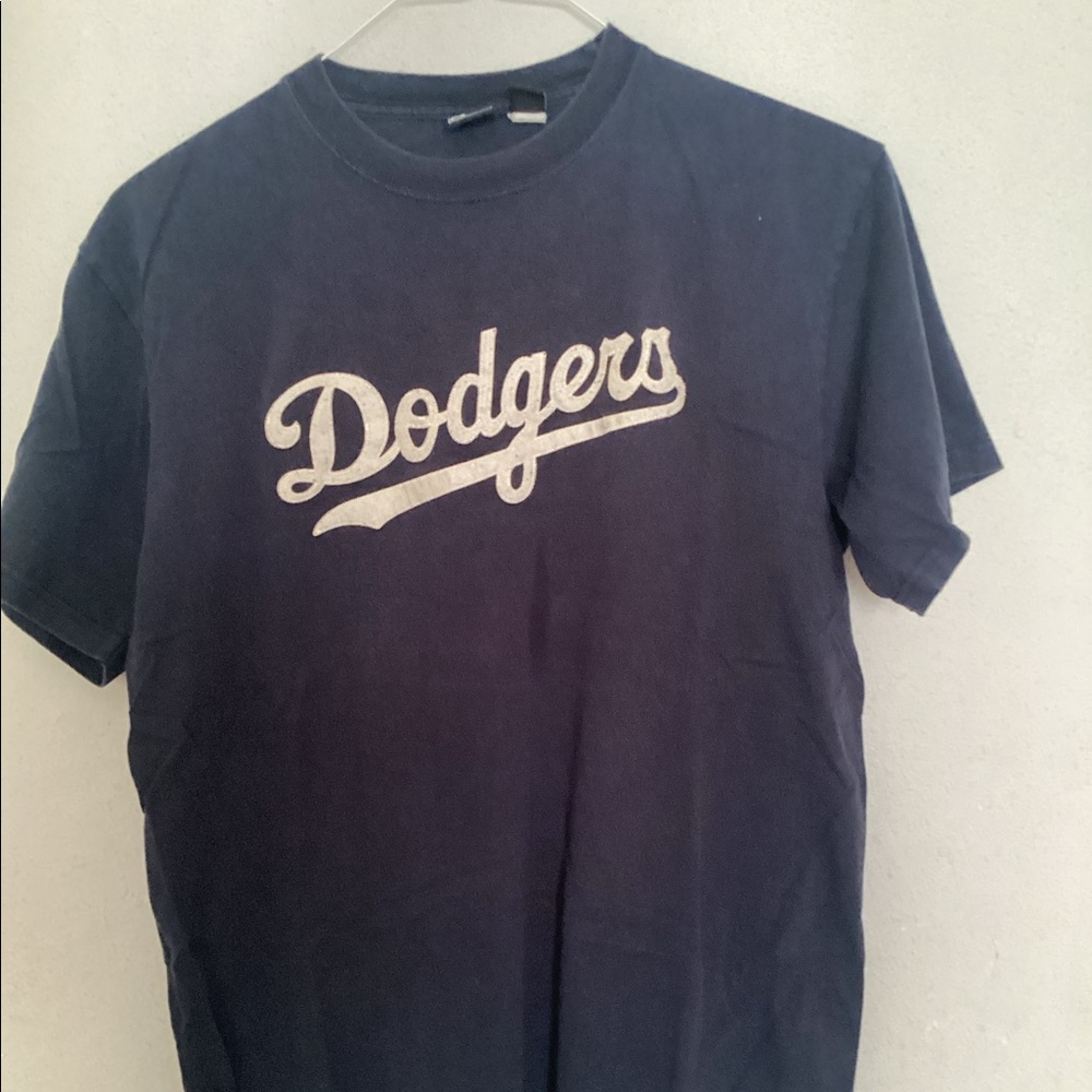 MLB LA Los Angeles Dodgers dark blue shirt